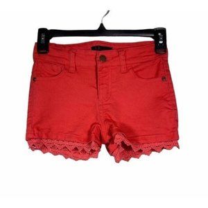 Fire Los Angeles Orange Denim Jean Shorts for Girls 8 Junior